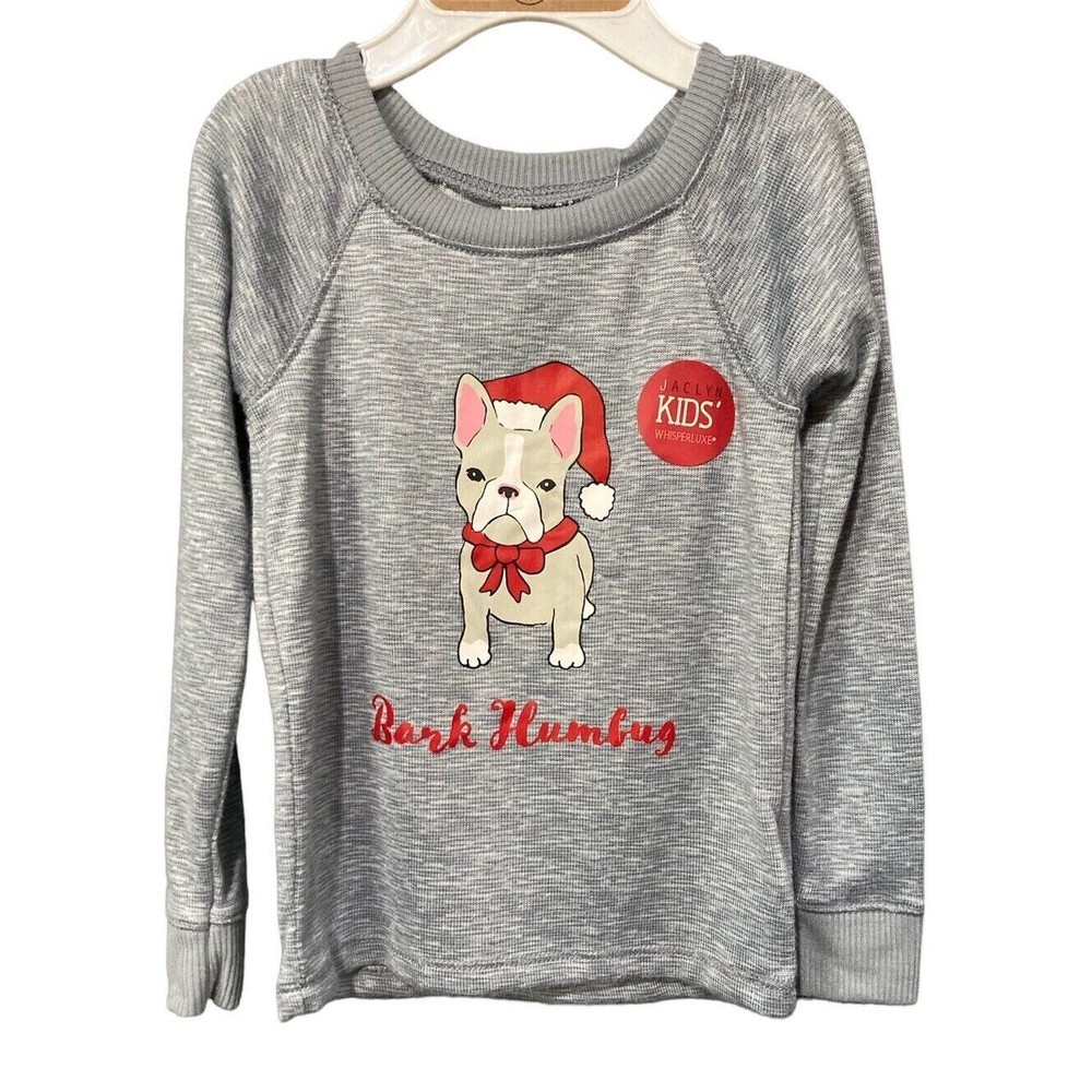 NWT Kids Pajama Top - Bark Humbug French‎ Bulldog Size 3T